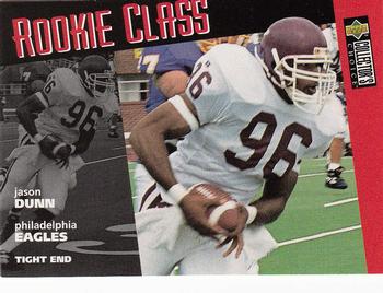 Jason Dunn Philadelphia Eagles 1996 Upper Deck Collector's Choice NFL Rookie Card - Rookie Class #29